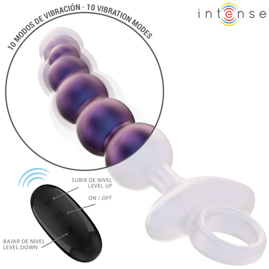 INTENSE - TITO VIBRADOR PLUG ANAL MODELO 3 CONTROL REMOTO