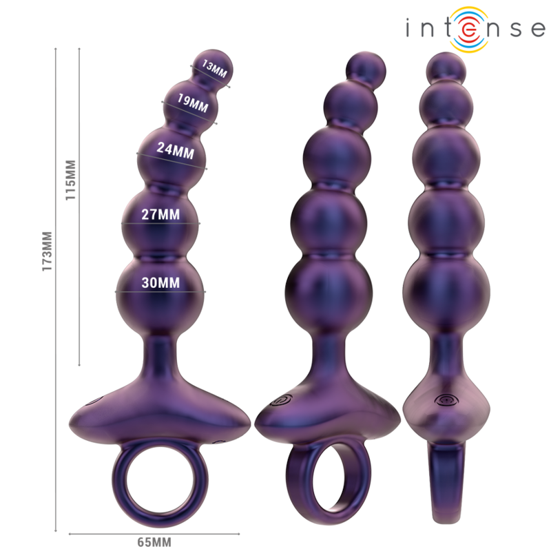 INTENSE - TITO VIBRADOR PLUG ANAL MODELO 3 CONTROL REMOTO