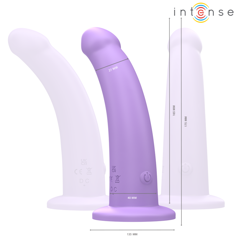 INTENSE - VIBRADOR EDDIE 17.5 CM 10 VIBRACIONES MORADO CONTROL REMOTO