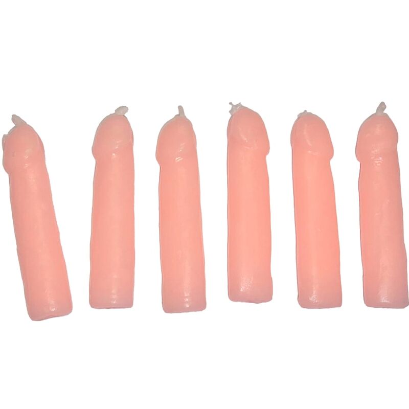DIABLO PICANTE - 6 VELAS CON FORMA DE PENE