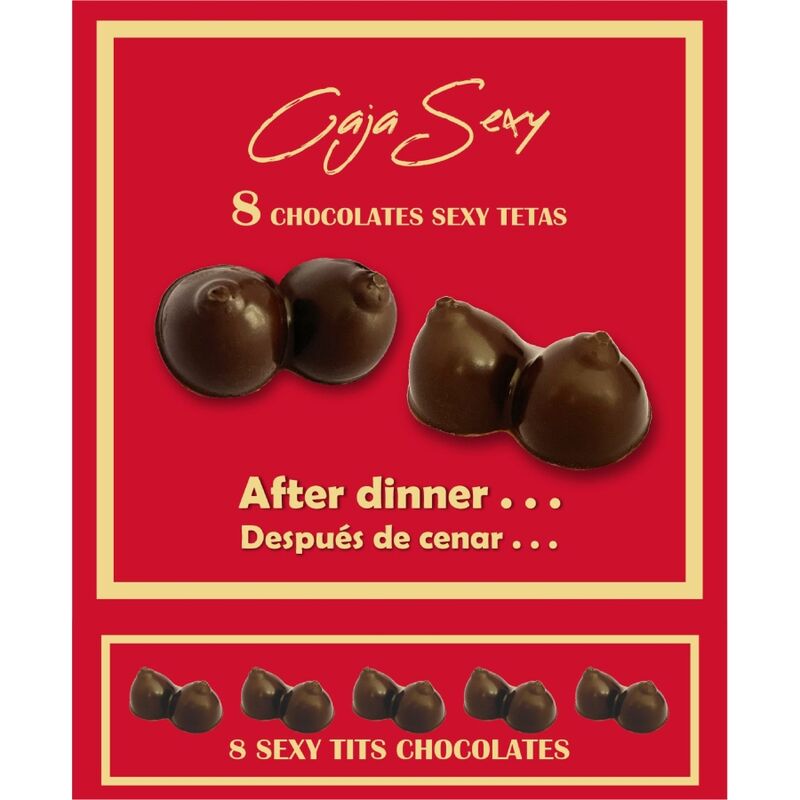 DIABLO PICANTE - 8 CHOCOLATES DE TETAS SEXYS