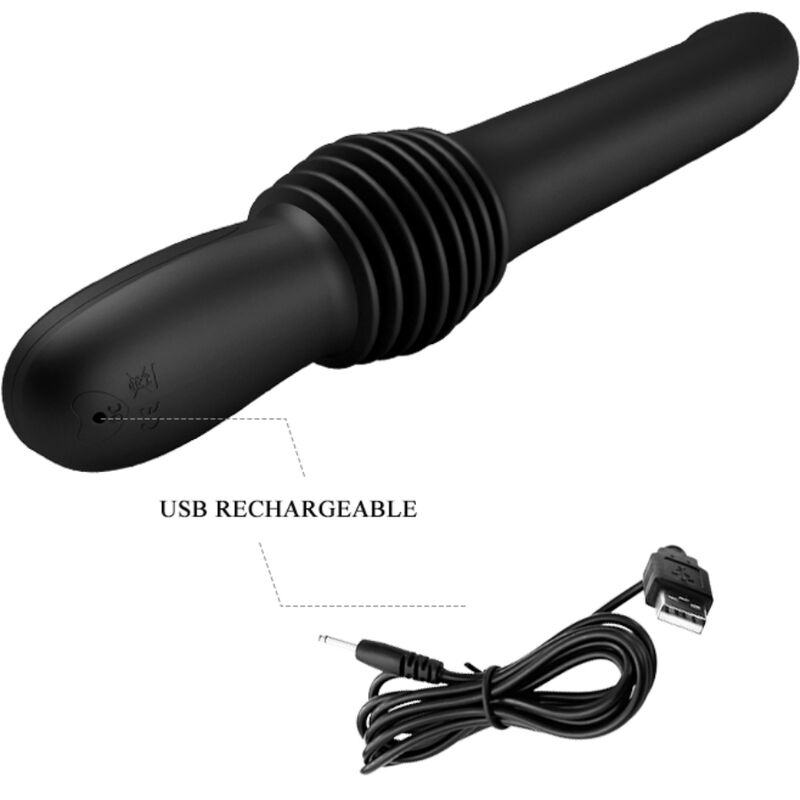 PRETTY LOVE - PAZUZU VIBRATOR 3 IMPULSE MODES BLACK