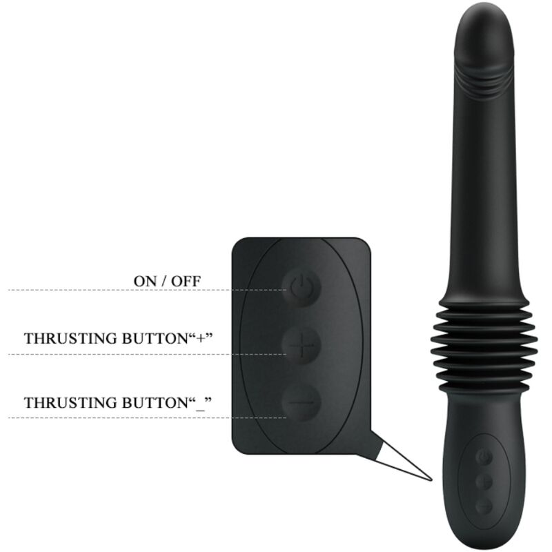 PRETTY LOVE - PAZUZU VIBRATOR 3 IMPULSE MODES BLACK