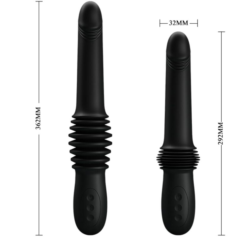 PRETTY LOVE - PAZUZU VIBRATOR 3 IMPULSE MODES BLACK