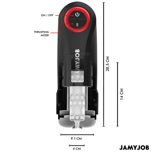 JAMYJOB - MASTURBADOR VAGINAL AUTOMÁTICO POR GRAVEDAD 5 MODOS DE SUCCIÓN