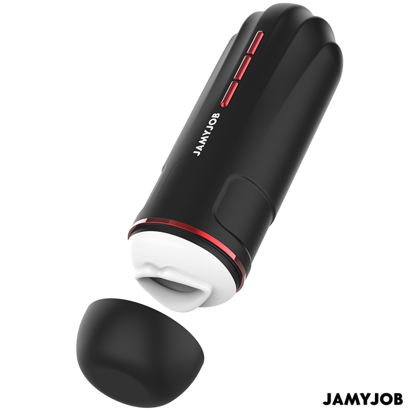 JAMYJOB - MASTURBADOR BOCAL AUTOMÁTICO MEGABITE 5 MODOS ESTIMULANDO ONDAS E VIBRAÇÃO