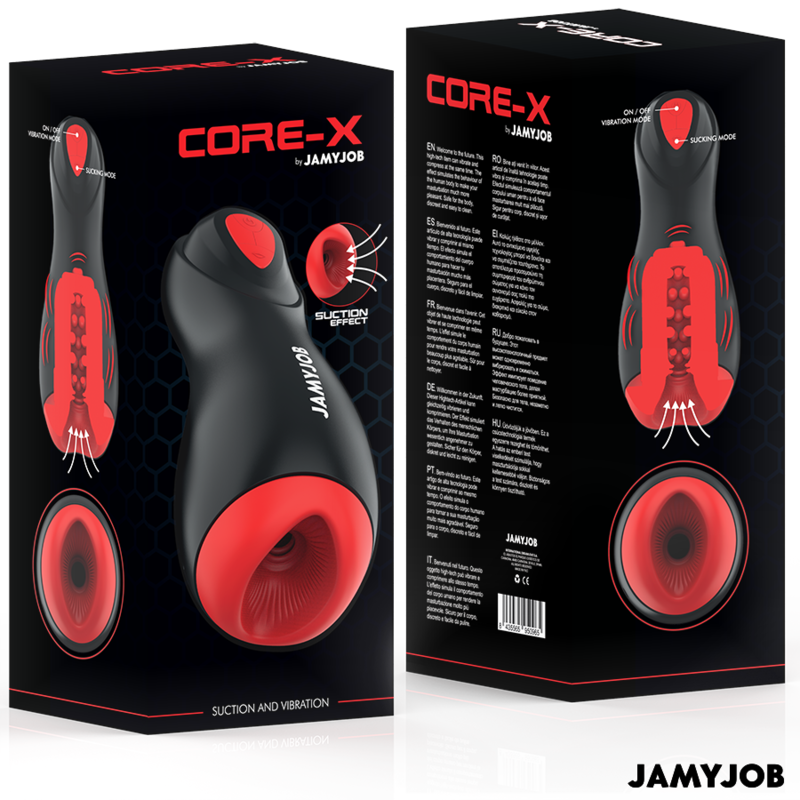 JAMYJOB - MASTURBADOR AUTOMÁTICO CORE-X 5 MODOS ESTIMULANDO ONDAS E VIBRAÇÃO