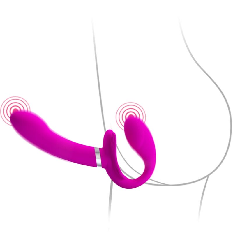 PRETTY LOVE - VIBRADOR DOBLE CON ARCO VALERIE 12 VIBRACIONES MORADO
