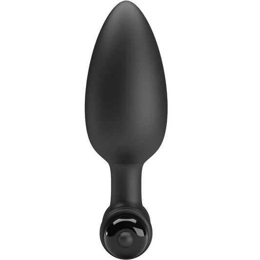 PRETTY LOVE - PLUG ANAL VIBRADOR 2 PLUG ANAL 10 VIBRACIONES NEGRO