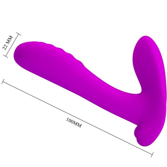 PRETTY LOVE - MASAJEADOR Y VIBRADOR 12 VIBRACIONES MORADO CONTROL REMOTO