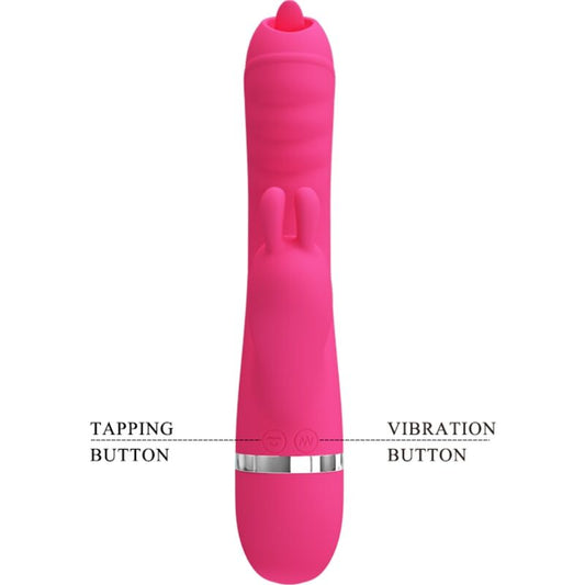 PRETTY LOVE - VIBRADOR CONEJO MULTIFUNCIONAL PINK PHOENIX