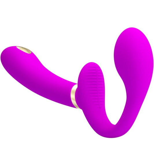 PRETTY LOVE - THUNDERBIRD VIBRADOR DOBLE CON ARNES Y CONTROL REMOTO MORADO