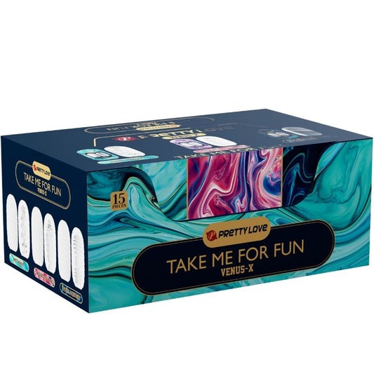 PRETTY LOVE - MASTURBADORES MASTURBADORES MASCULINOS DE SILICONA BLANCA VENUS X 15