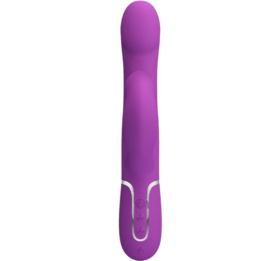 PRETTY LOVE - VIBRADOR Y ESTIMULADOR MULTIFUNCIONAL 4 EN 1 MORADO