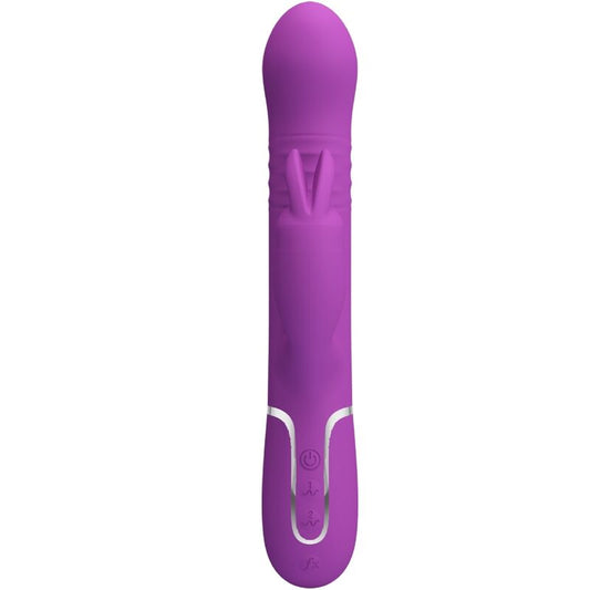 PRETTY LOVE - VIBRADOR CONEJO MULTIFUNCIONAL 4 EN 1 COALE MORADO