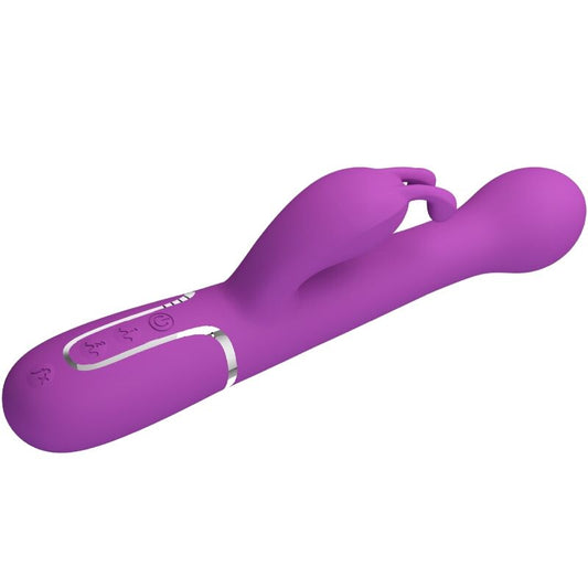 PRETTY LOVE - VIBRADOR CONEJO MULTIFUNCIONAL 3 EN 1 DEJON MORADO