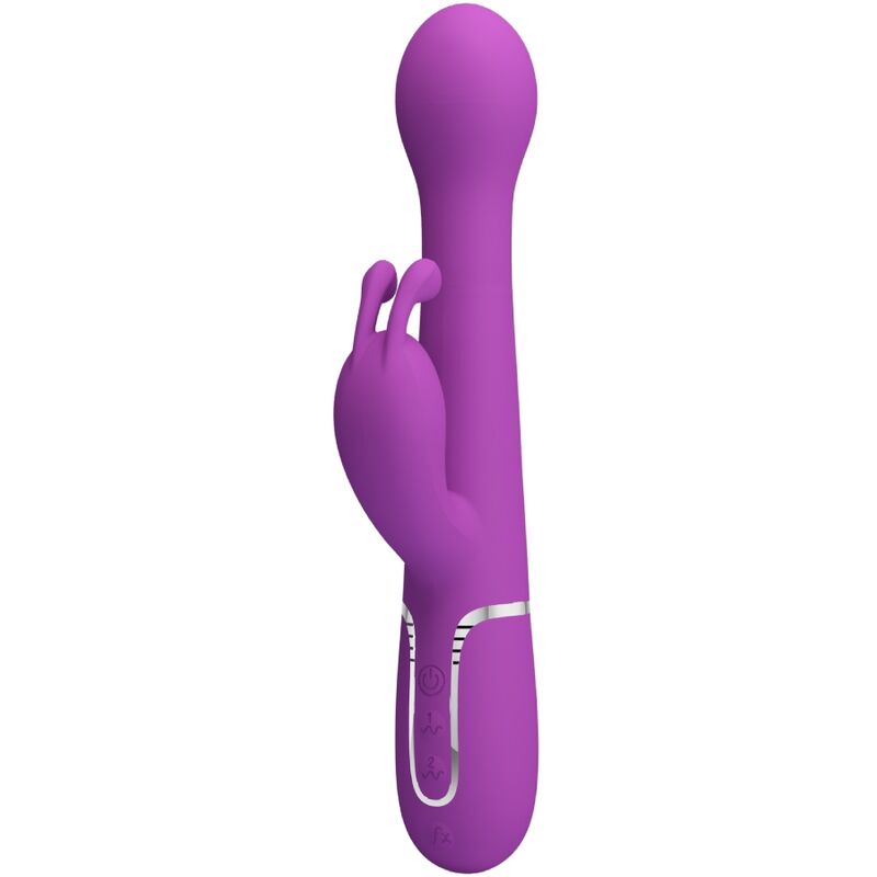 PRETTY LOVE - DEJON 3-IN-1 MULTIFUNCTIONAL RABBIT VIBRATOR PURPLE