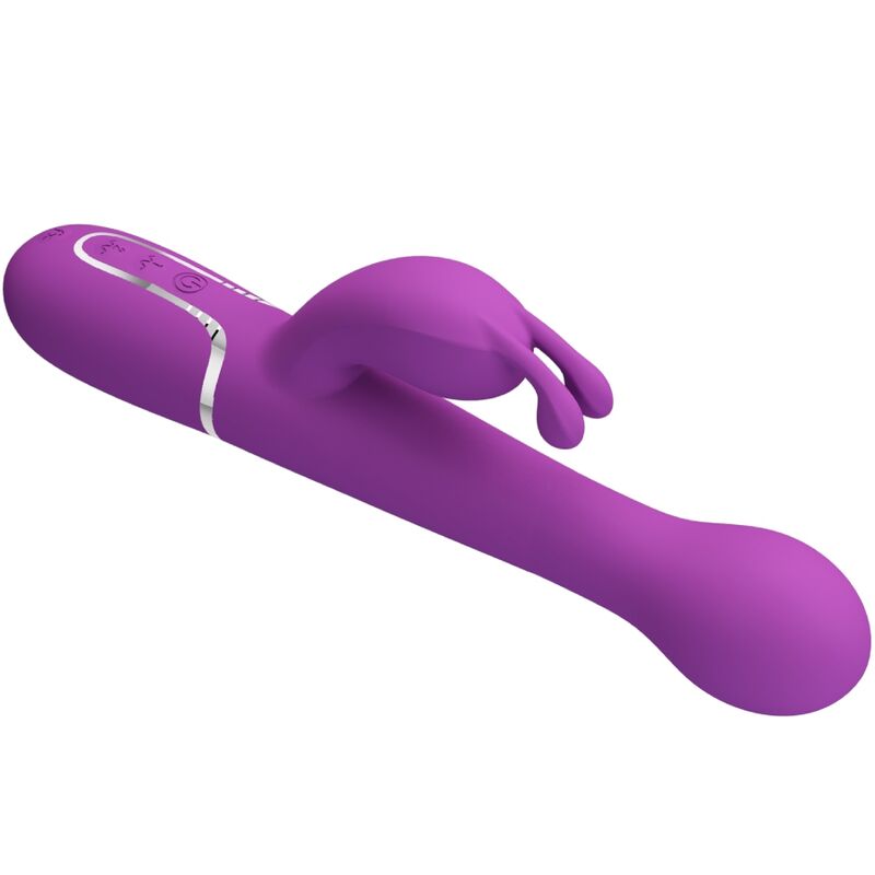 PRETTY LOVE - DEJON 3-IN-1 MULTIFUNCTIONAL RABBIT VIBRATOR PURPLE