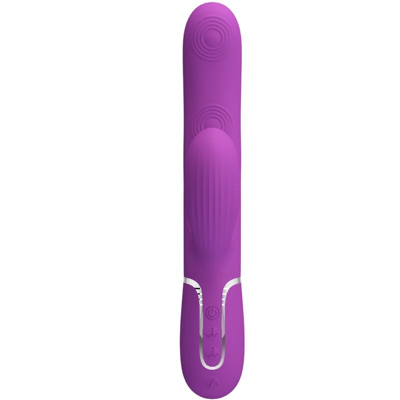 PRETTY LOVE - PERLITE 3-IN-1 MULTIFUNCTIONAL PURPLE RABBIT VIBRATOR