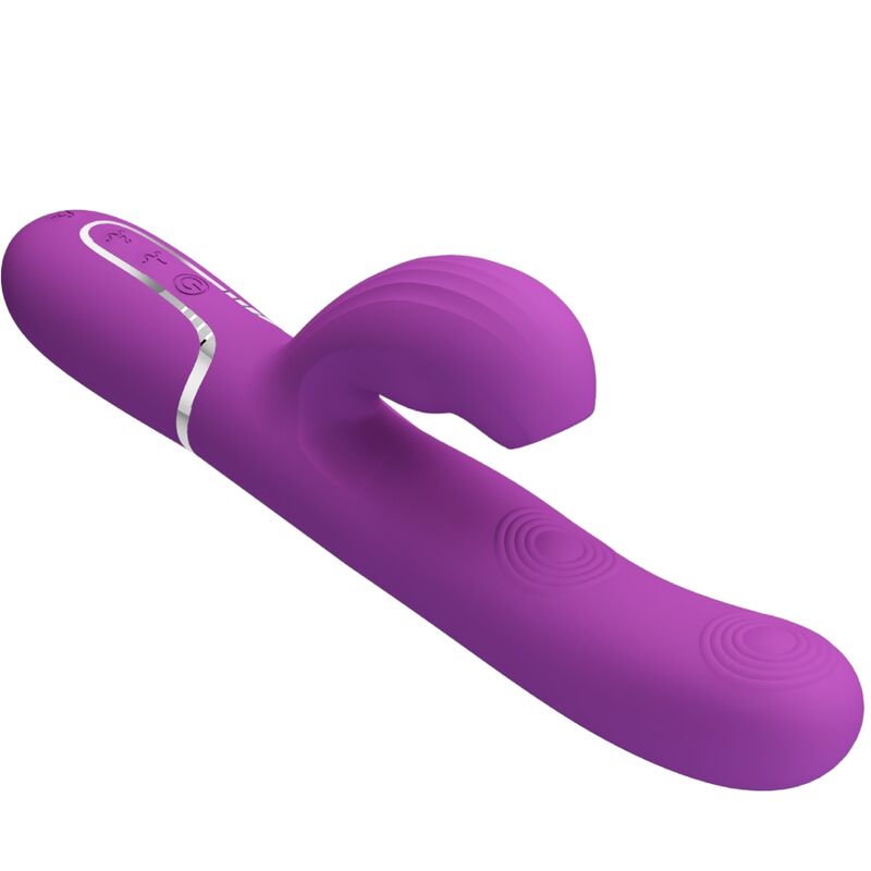 PRETTY LOVE - PERLITE 3-IN-1 MULTIFUNCTIONAL PURPLE RABBIT VIBRATOR