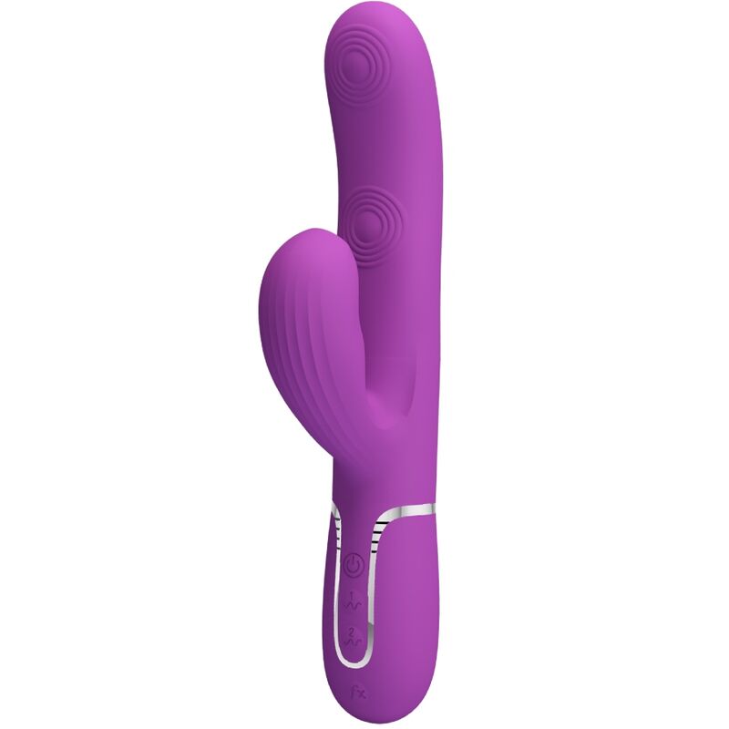 PRETTY LOVE - PERLITE 3-IN-1 MULTIFUNCTIONAL PURPLE RABBIT VIBRATOR
