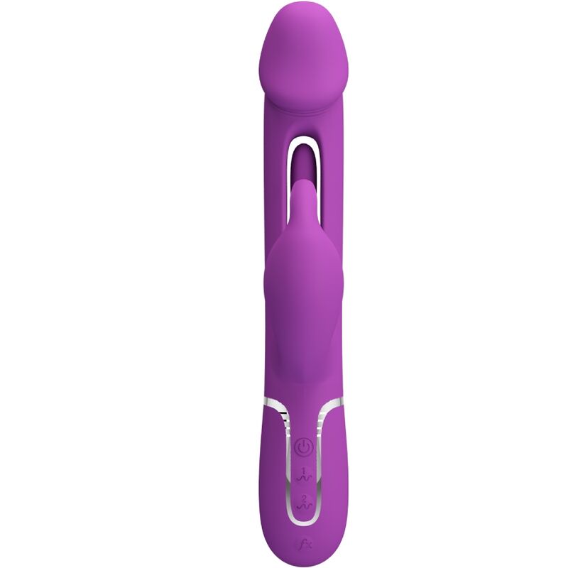 PRETTY LOVE - KAMPAS 3-IN-1 MULTIFUNCTIONAL PURPLE RABBIT VIBRATOR