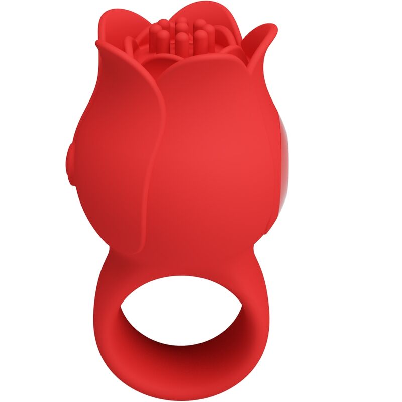 PRETTY LOVE - VIBRADOR DE DEDO JAE ROSE 10 VIBRACIONES ROJO