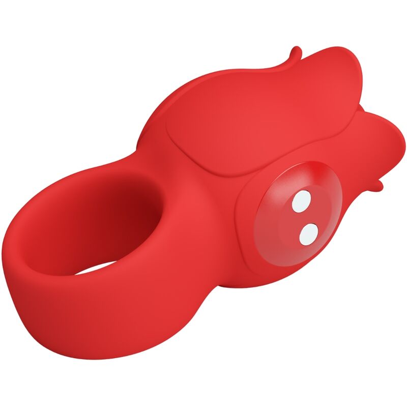 PRETTY LOVE - VIBRADOR DE DEDO JAE ROSE 10 VIBRACIONES ROJO