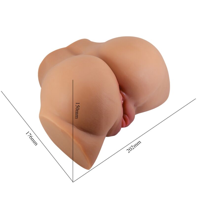 CRAZY BULL - ASS EMILIA VIBRATOR WITH REALISTIC REMOTE CONTROL OF VAGINA AND ANUS