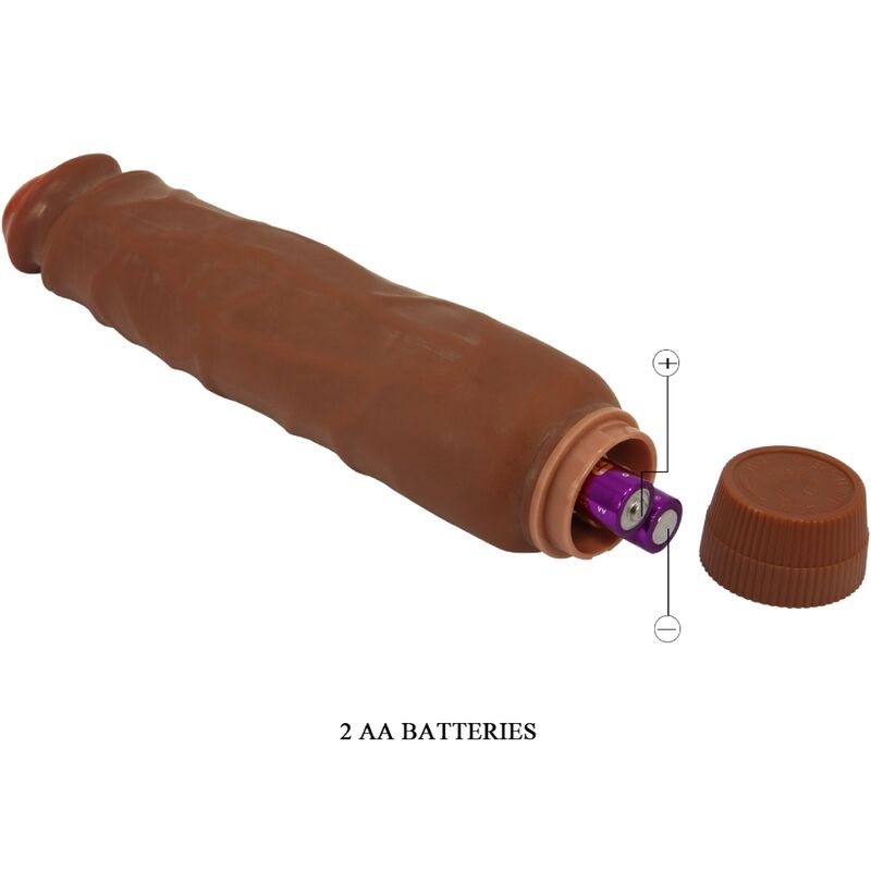 DANCE - JACK REALISTIC VIBRATOR 26 CM MULATTO