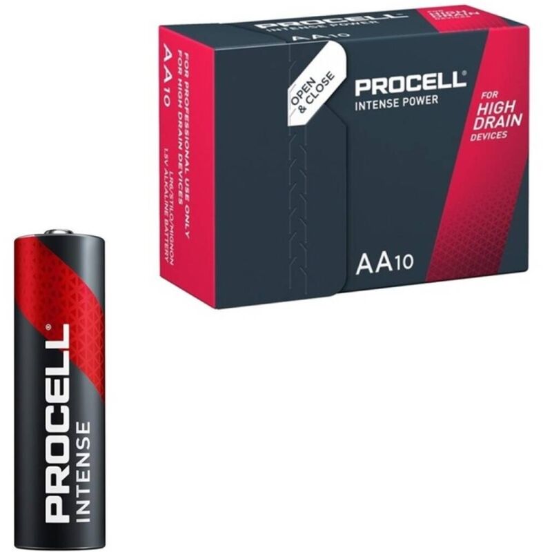 PROCELL - PILAS ALCALINAS DE POTENCIA INTENSA LR6 AA 1.5V CAJA*10