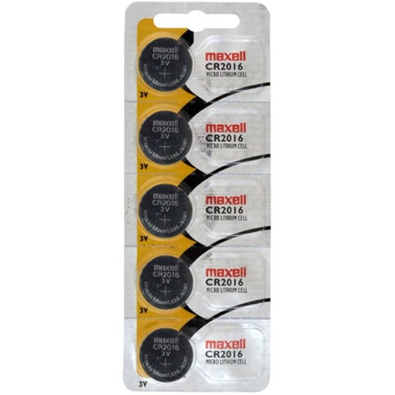 MAXELL - CR2016 3V BLISTER DE PILAS DE BOTÓN DE LITIO*5