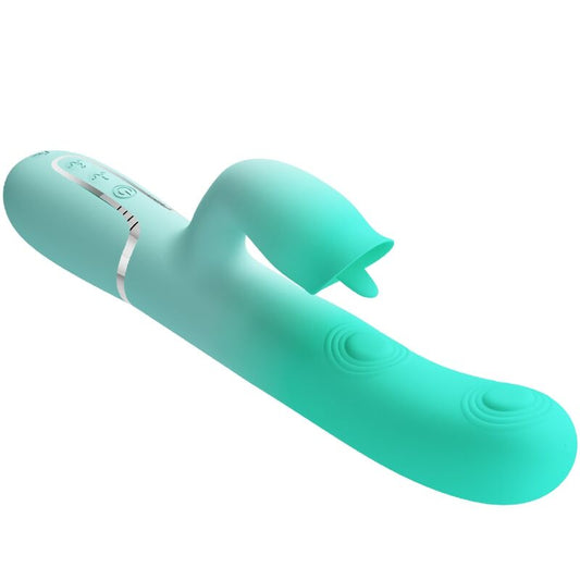 PRETTY LOVE - GIGI VIBRADOR CONEJO MULTIFUNCIONAL VERDE AGUA