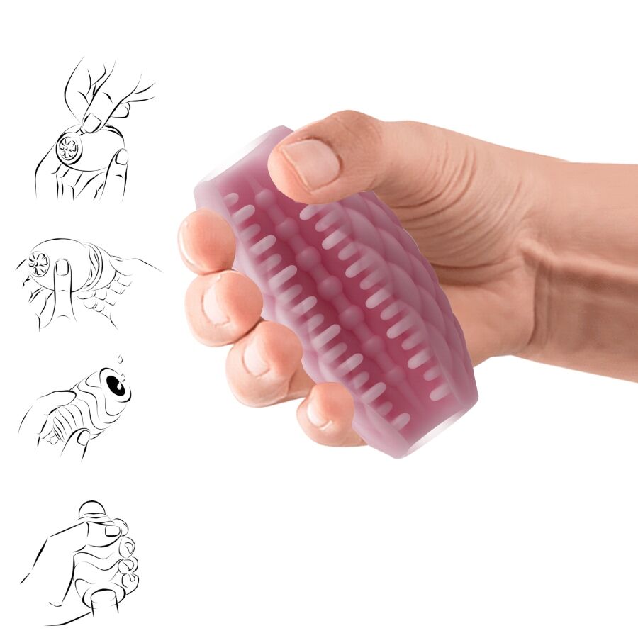 PRETTY LOVE - MASTURBADOR MASCULINO DE SILICONA ROSA ATHENA EROS