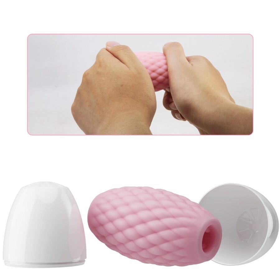 PRETTY LOVE - MASTURBADOR MASCULINO DE SILICONA ROSA ATHENA EROS