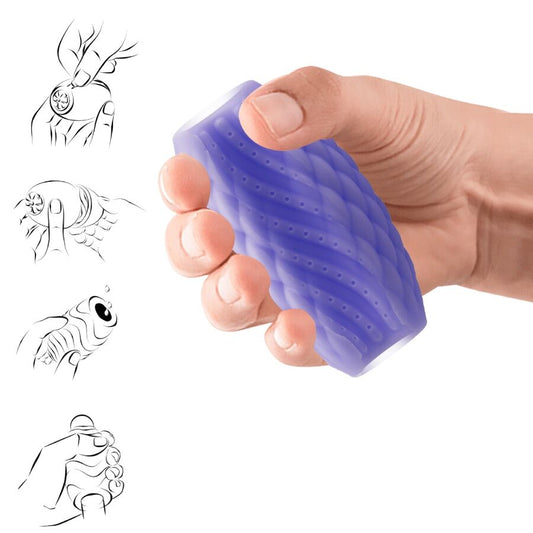 PRETTY LOVE - MASTURBADOR MASCULINO DE SILICONA PÚRPURA ATHENA EROS