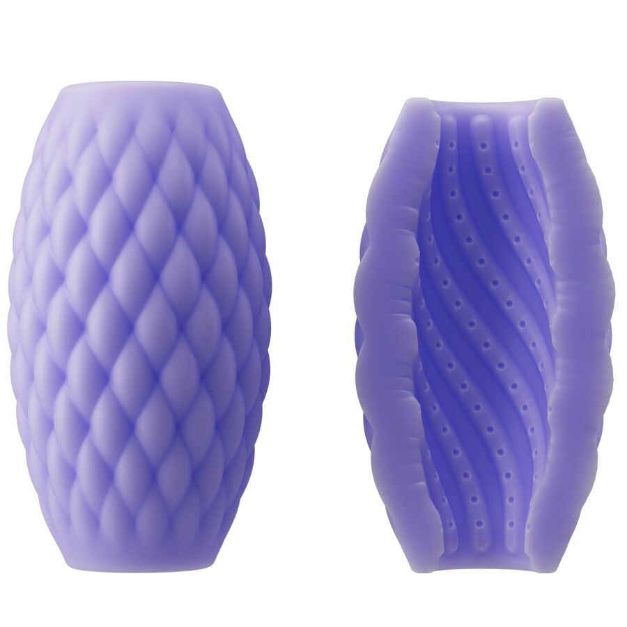 PRETTY LOVE - MASTURBADOR MASCULINO DE SILICONA PÚRPURA ATHENA EROS