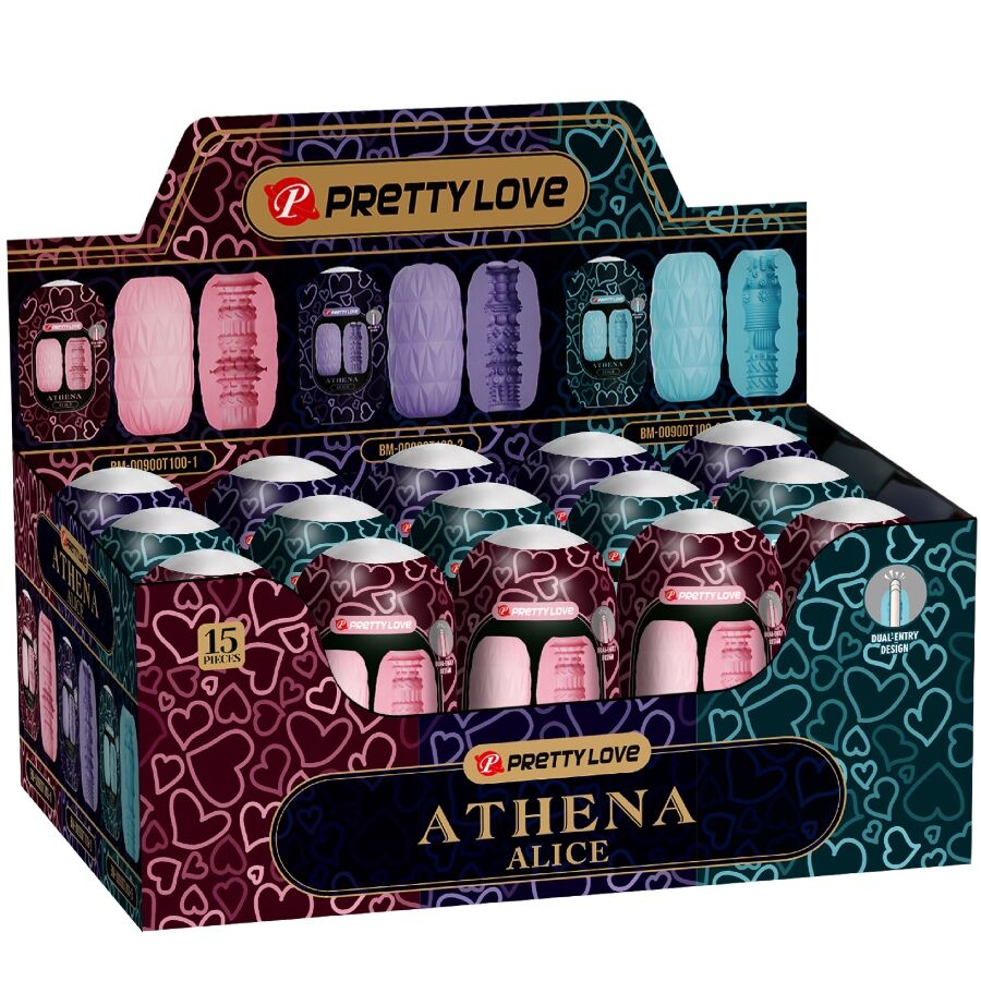 PRETTY LOVE - PAQUETE ATHENA ALICE 15 MASTURBADORES MASCULINOS VARIOS