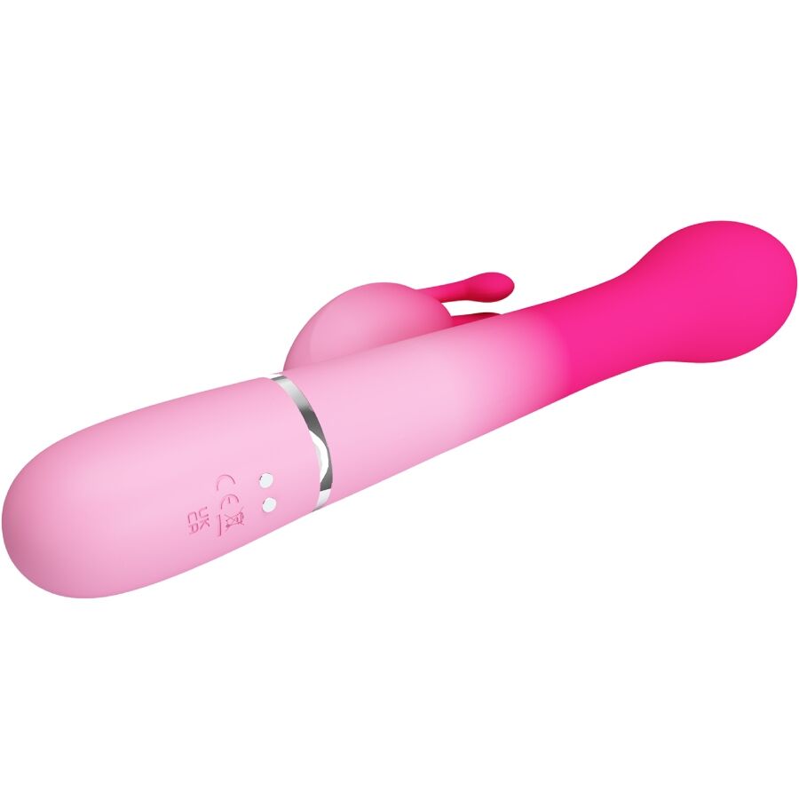 PRETTY LOVE - DEJON 3-IN-1 MULTIFUNCTIONAL RABBIT VIBRATOR PINK
