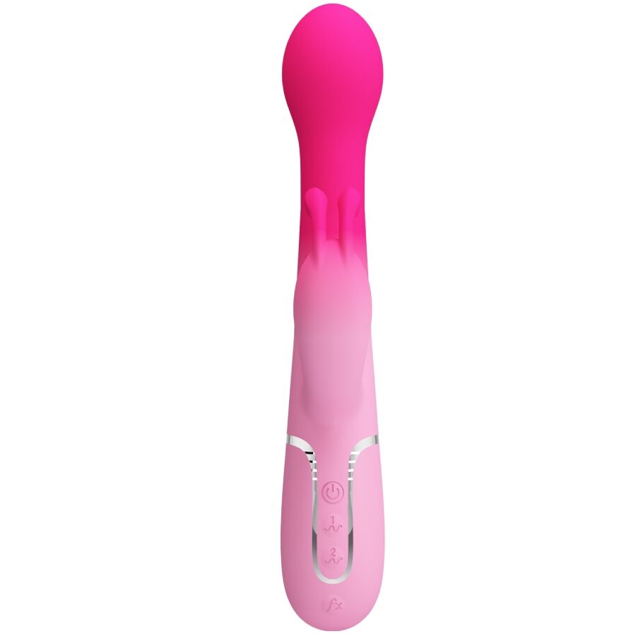 PRETTY LOVE - DEJON 3-IN-1 MULTIFUNCTIONAL RABBIT VIBRATOR PINK