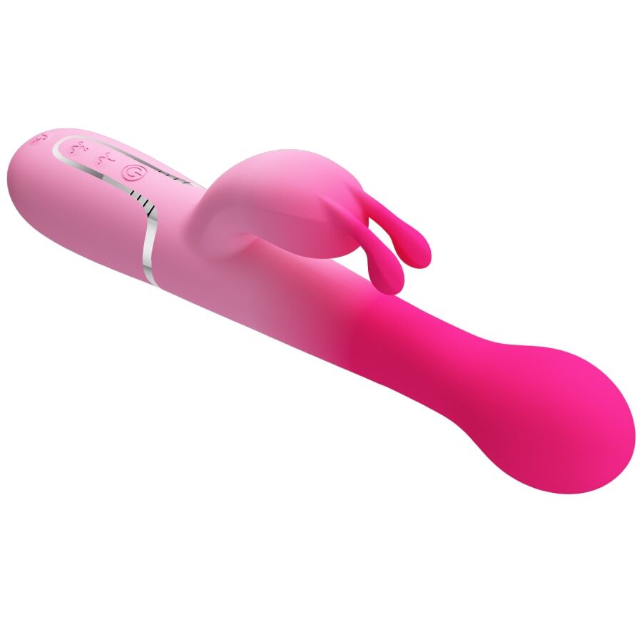 PRETTY LOVE - DEJON 3-IN-1 MULTIFUNCTIONAL RABBIT VIBRATOR PINK
