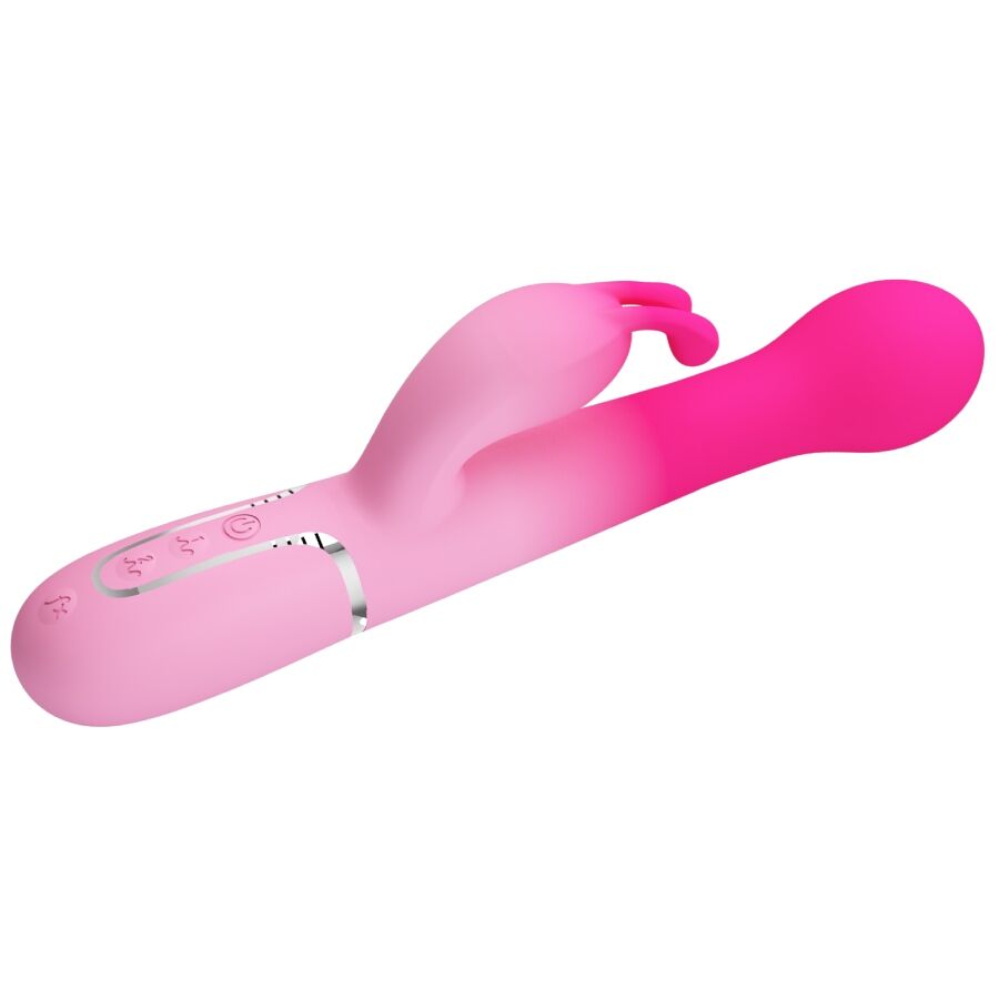 PRETTY LOVE - DEJON 3-IN-1 MULTIFUNCTIONAL RABBIT VIBRATOR PINK