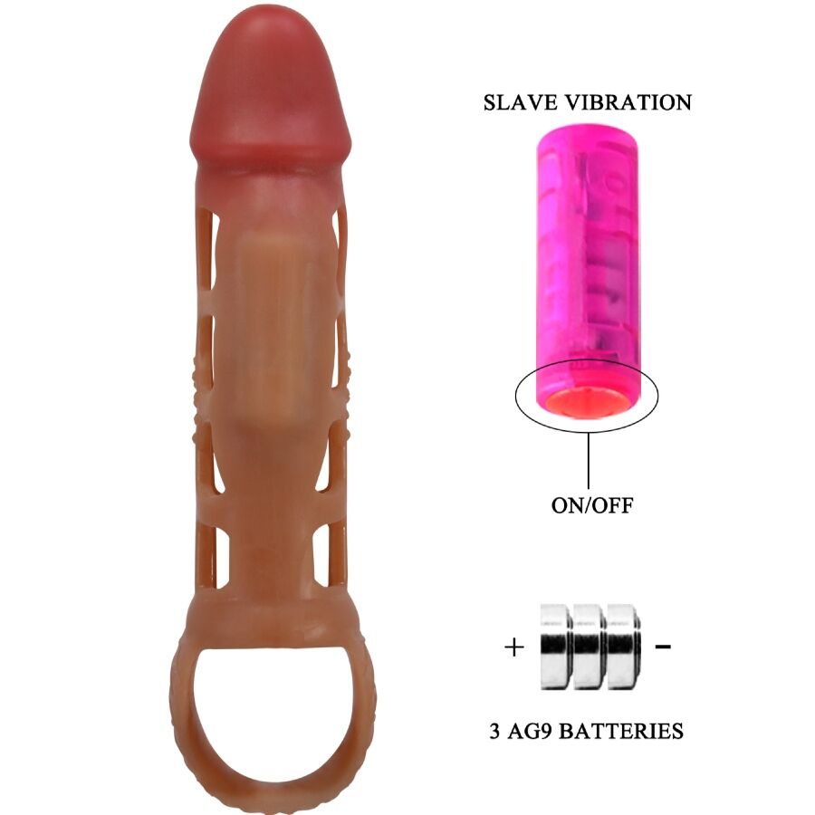 PRETTY LOVE - FUNDA VIBRADORA PARA PENE PRESTON 18 CM