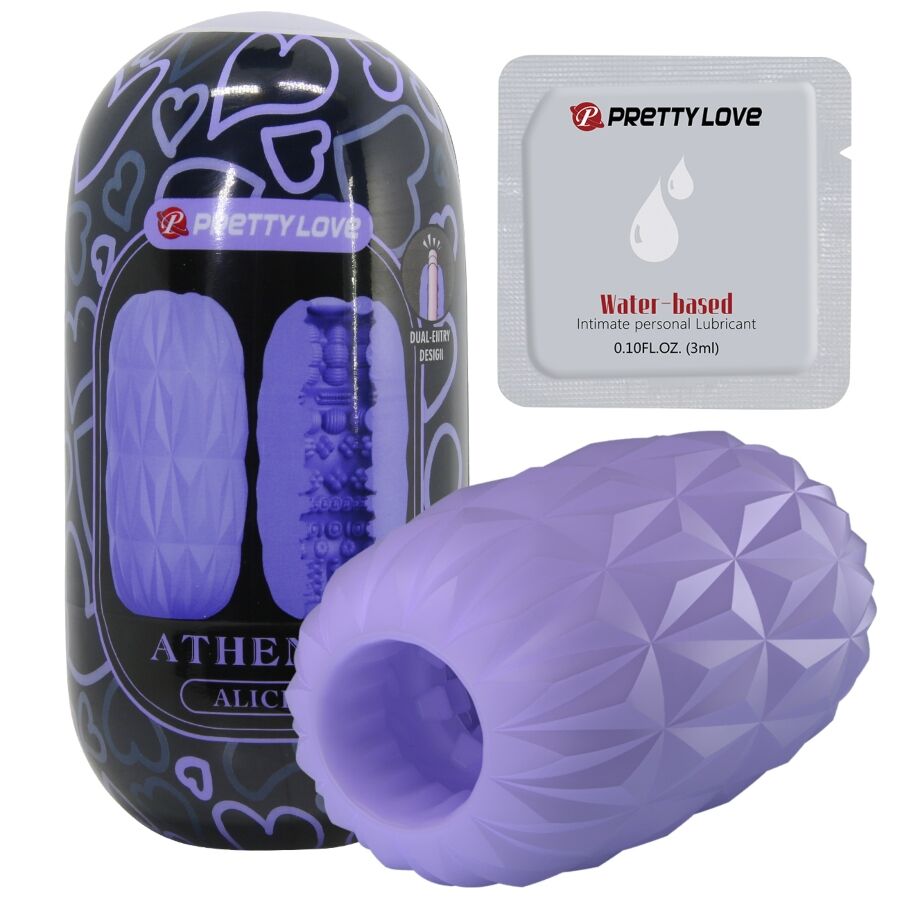 PRETTY LOVE - MASTURBADOR MASCULINO ATHENA ALICE PÚRPURA