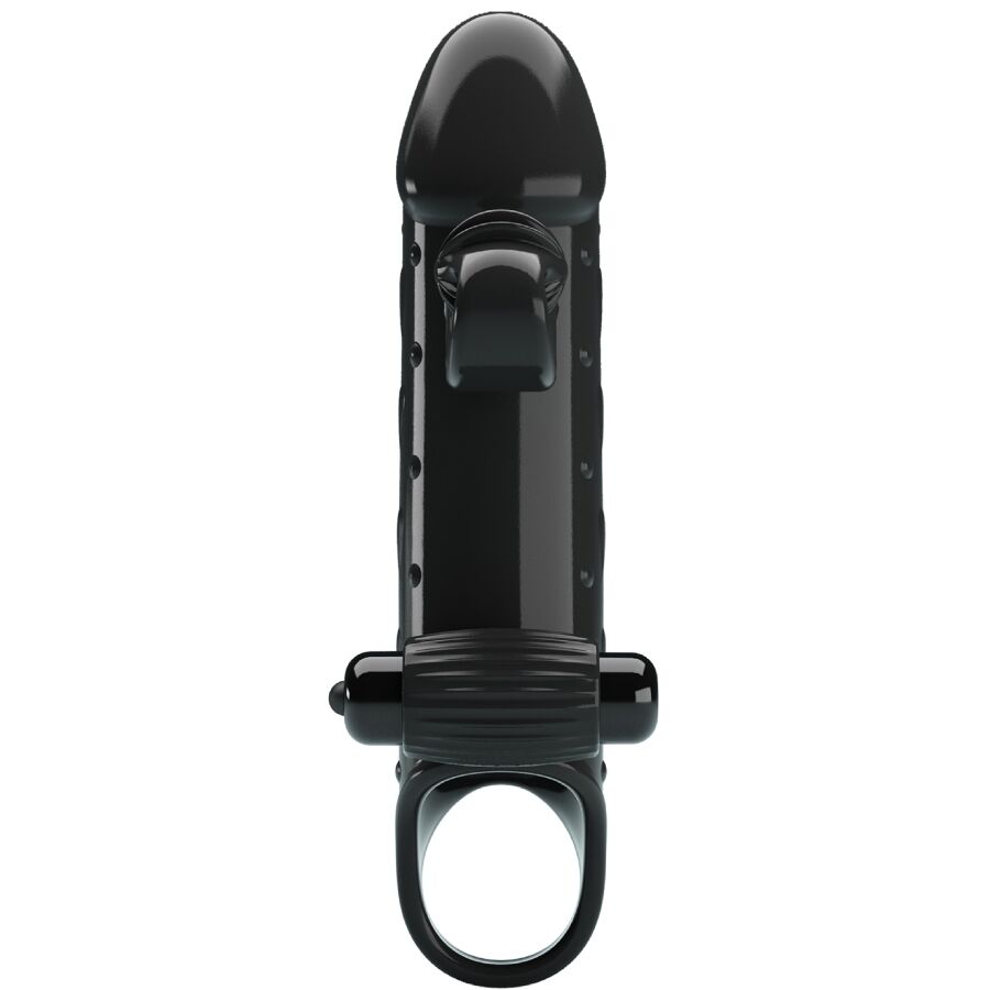 ROMANCE - FUNDA VIBRADORA PARA EL PENE NEGRA