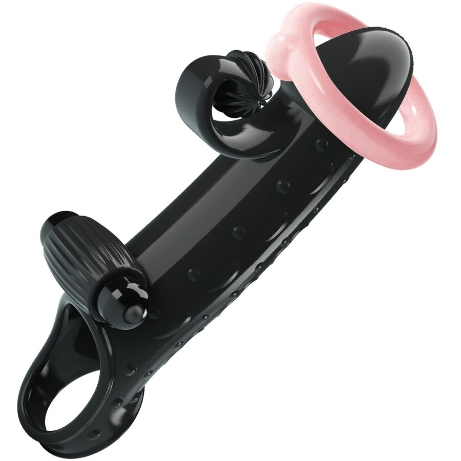 ROMANCE - FUNDA VIBRADORA PARA EL PENE NEGRA