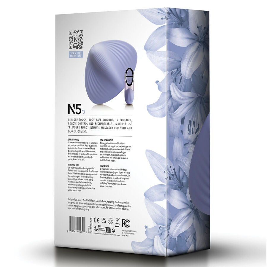NIYA - N5 MASSAGEADOR ÍNTIMO MULTIUSO COM CONTROLE REMOTO