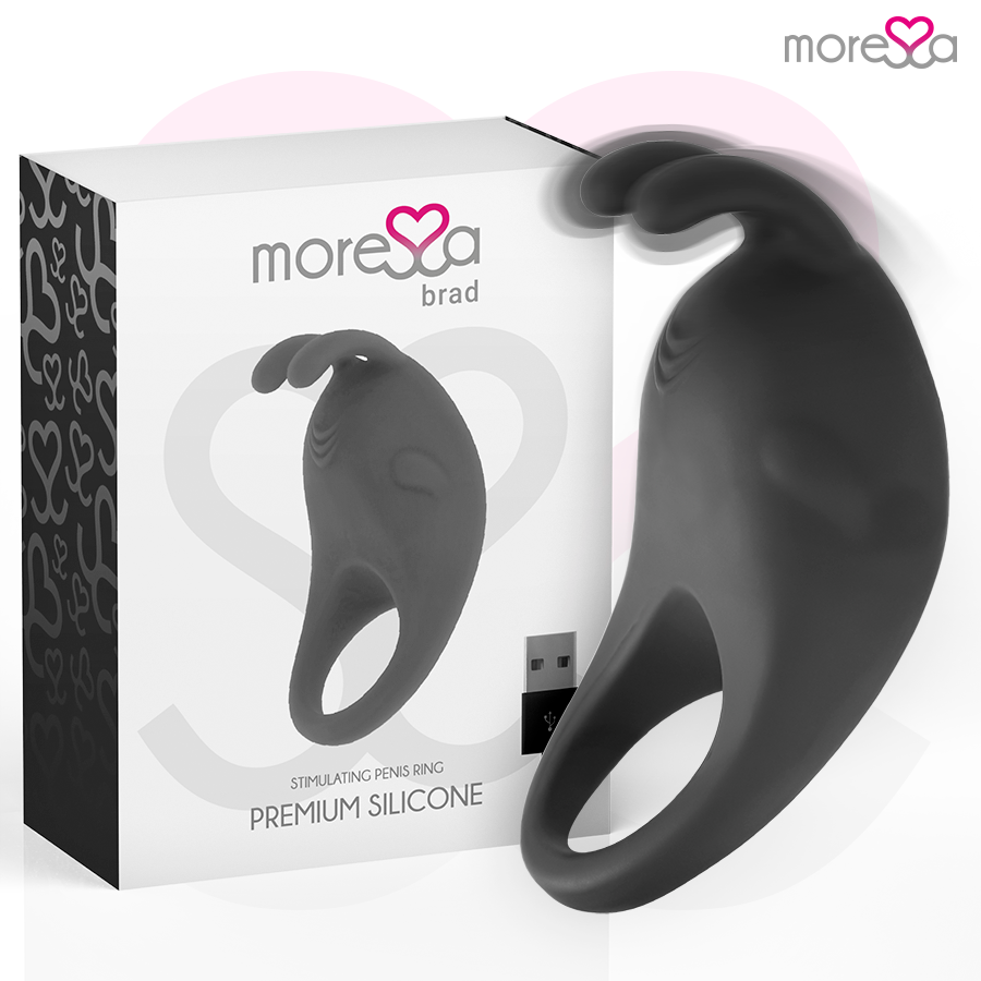 MORESSA - BRAD PREMIUM SILICONA RECARGABLE NEGRO