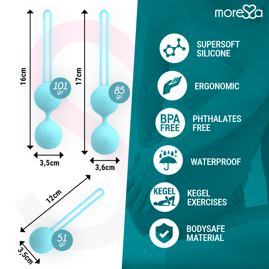 MORESSA - OSIAN SILICONE PREMIUM TURQUOISE SET