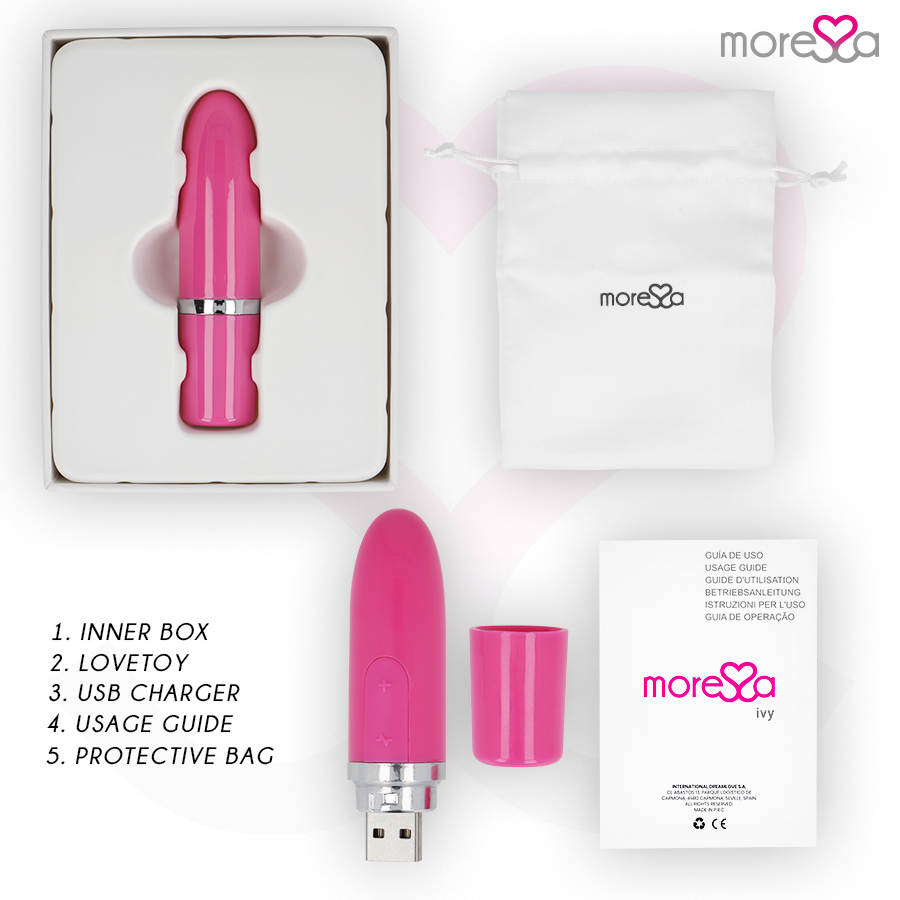 MORESSA - VIBRADOR ESTIMULADOR IVY ROSA DE VIAJE